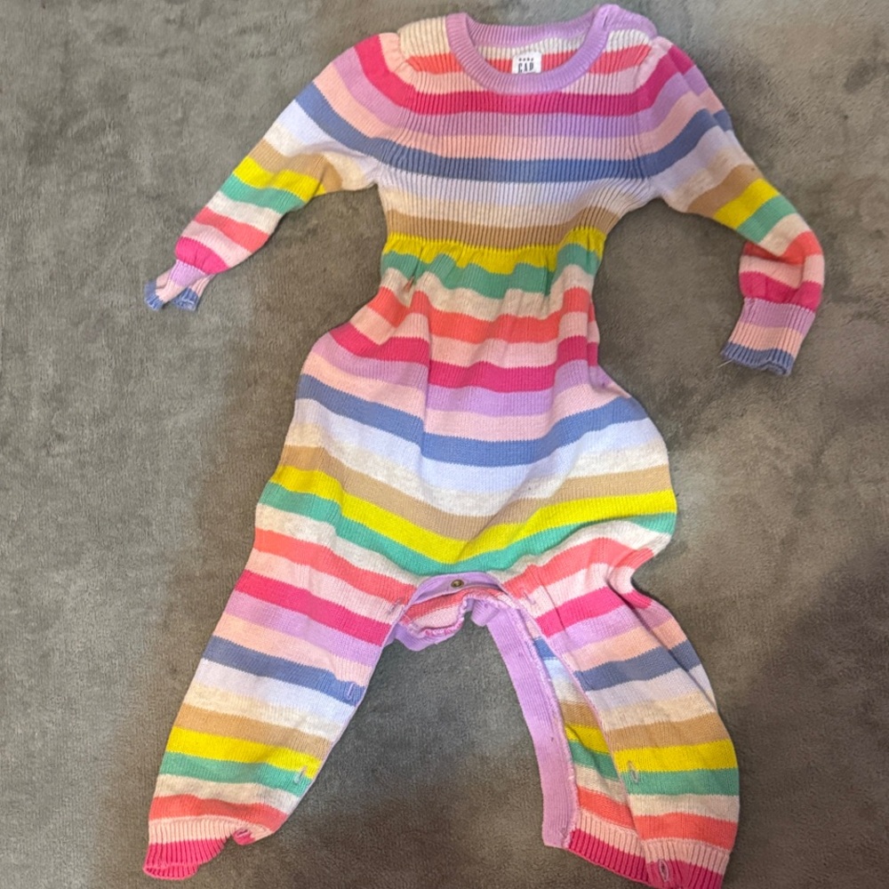 GAP Multicolor Striped Kids Footie